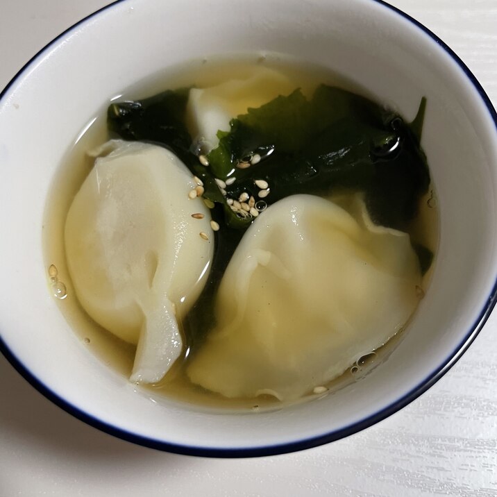 たった3分！水餃子のスープ